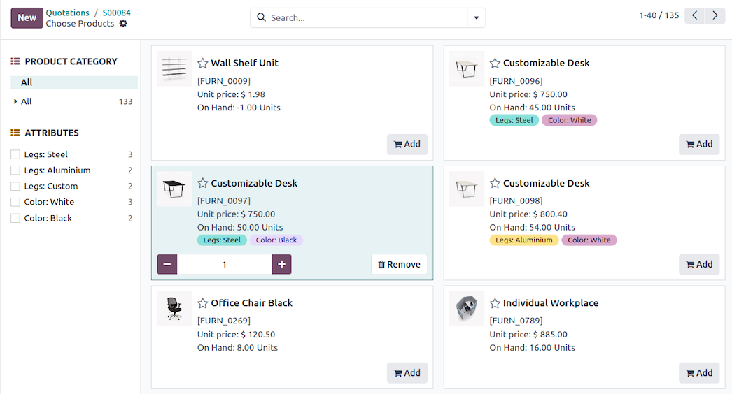 Generating a quotation in Odoo CRM