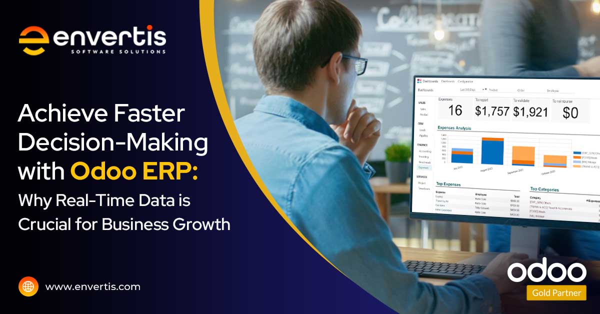 Achieve Faster Decision-Making with Odoo ERP: Why Real-Time Data is Crucial for Business Growth